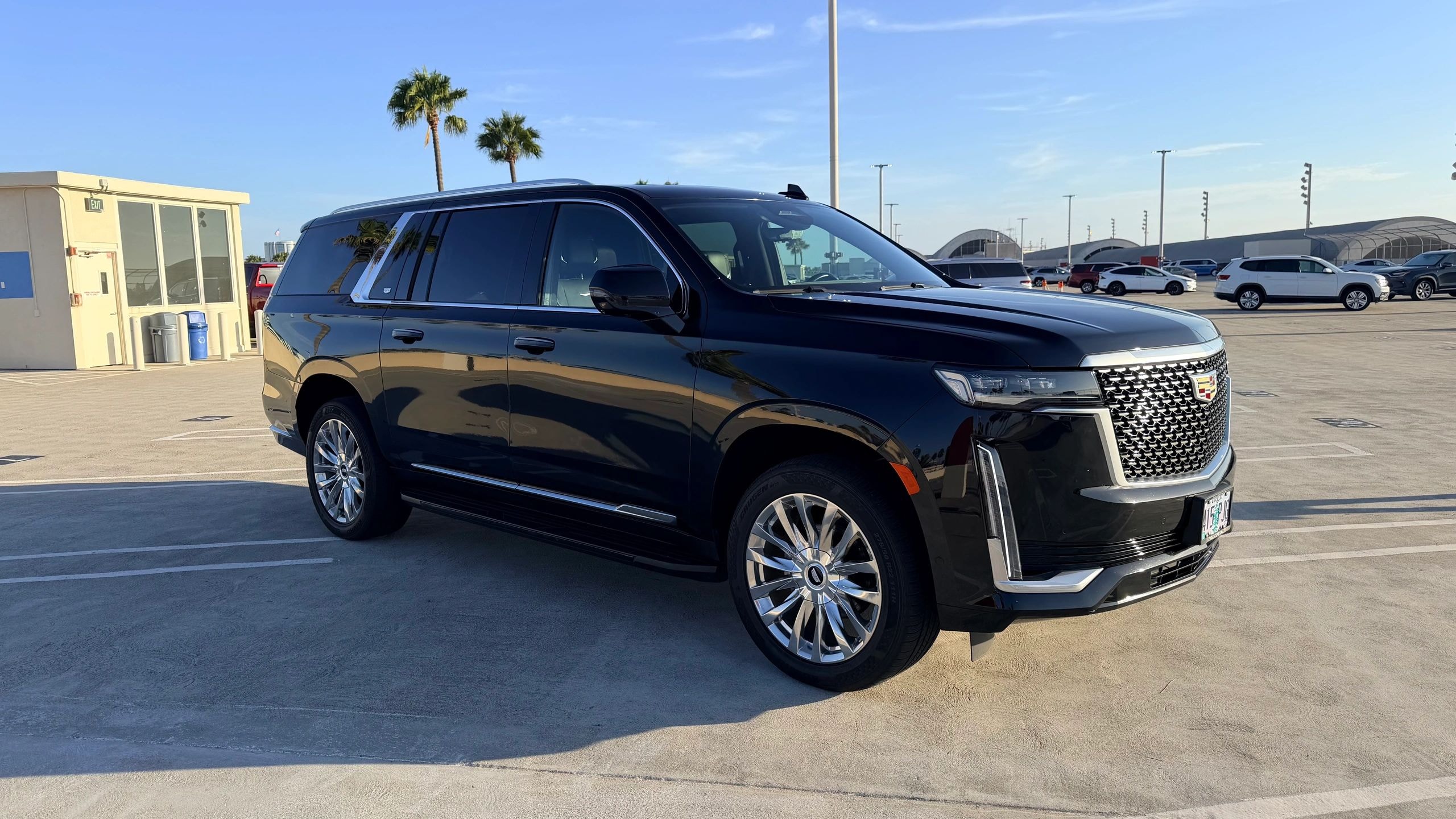 Black Cadillac Escalade available for rental